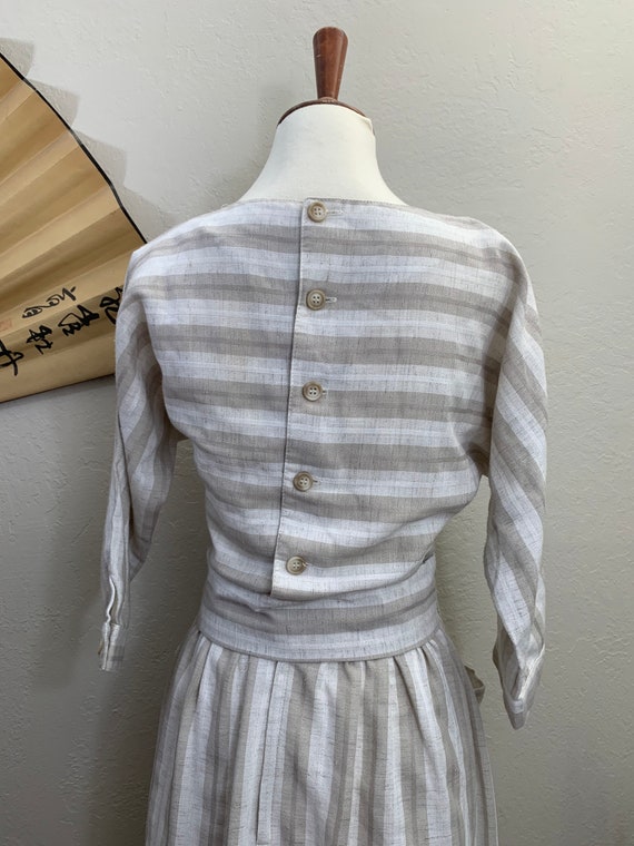 1980s Lanz Stripe Dress / Small - image 9