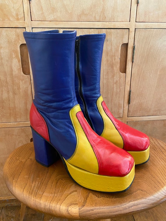 Incredible Glam Rock 1970s Platform Boots