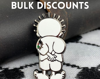 Free Palestine Enamel Pin | BULK DISCOUNTS | "Handala" Lapel Pin | Collectible Palestinian Brooch | Classic Arab Birthday Gift