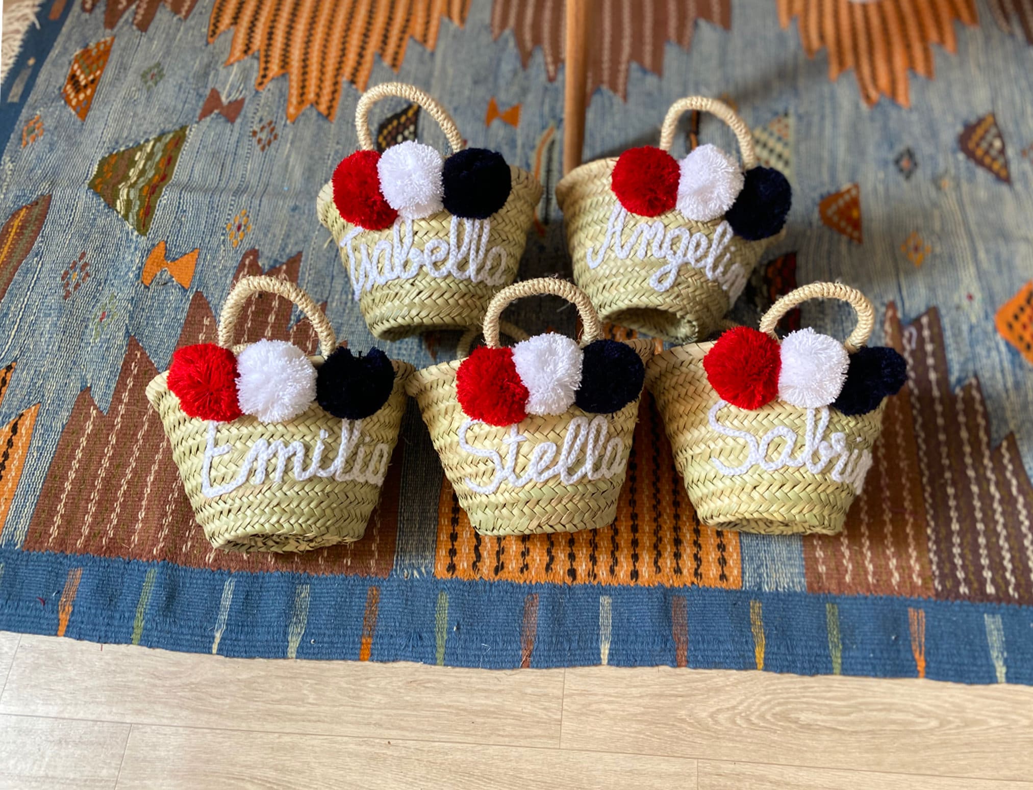 Monogrammed baskets Personalized Wedding gift customized Etsy