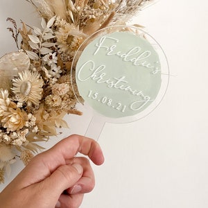 baptism cake topper, christening cake topper, personalised christening cake topper, date, custom cake topper, acrylic cake topper, christening and baptism, keepsake cake topper