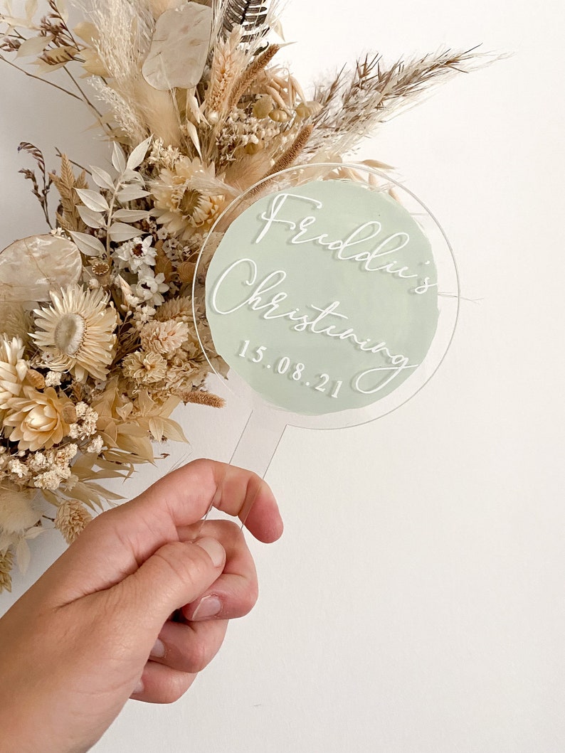 baptism cake topper, christening cake topper, personalised christening cake topper, date, custom cake topper, acrylic cake topper, christening and baptism, keepsake cake topper