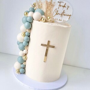 baptism cake topper, christening cake topper, personalised christening cake topper, date, custom cake topper, acrylic cake topper, christening and baptism, keepsake cake topper