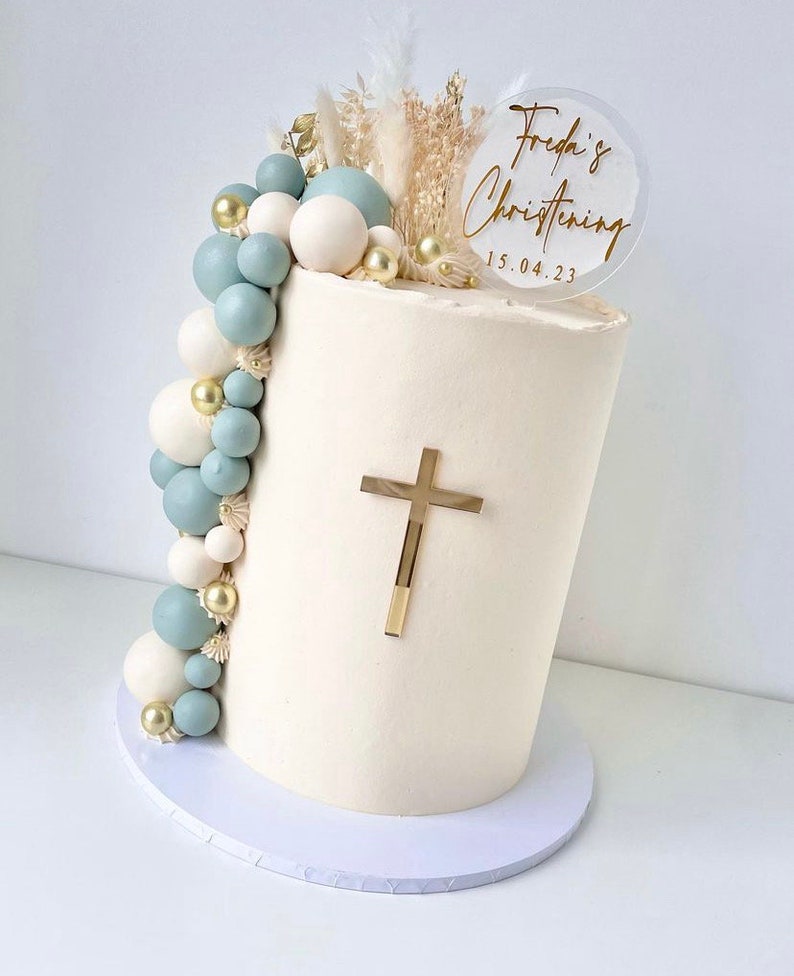 baptism cake topper, christening cake topper, personalised christening cake topper, date, custom cake topper, acrylic cake topper, christening and baptism, keepsake cake topper