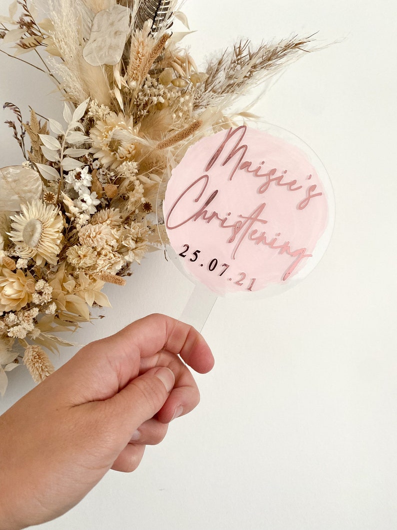 baptism cake topper, christening cake topper, personalised christening cake topper, date, custom cake topper, acrylic cake topper, christening and baptism, keepsake cake topper