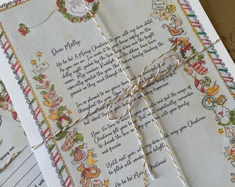 Official Personalised Letter from Father Christmas, whimsical letter from Father Christmas, letter from Santa, magical Santa letter