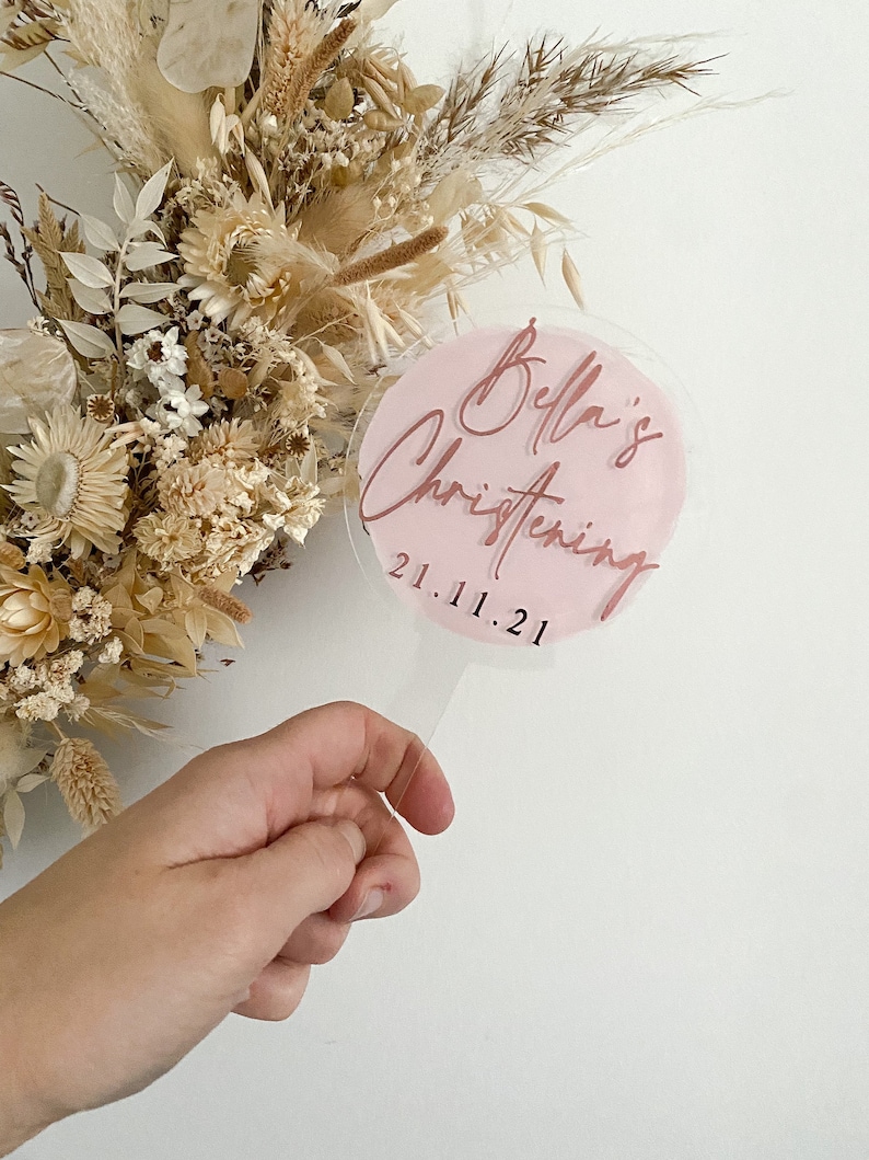 baptism cake topper, christening cake topper, personalised christening cake topper, date, custom cake topper, acrylic cake topper, christening and baptism, keepsake cake topper