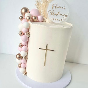 baptism cake topper, christening cake topper, personalised christening cake topper, date, custom cake topper, acrylic cake topper, christening and baptism, keepsake cake topper