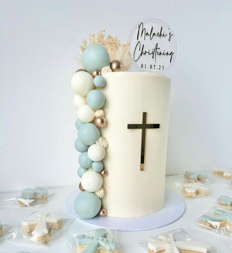 baptism cake topper, christening cake topper, personalised christening cake topper, date, custom cake topper, acrylic cake topper, christening and baptism, keepsake cake topper