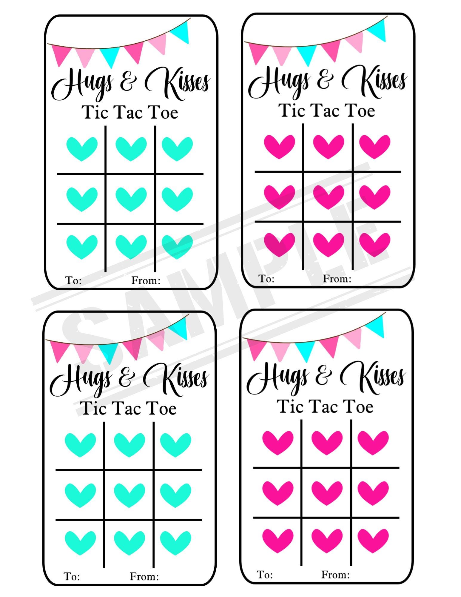 Tic Tac Toe Valentine Cards | Printable Classroom Valentines | Kids ...