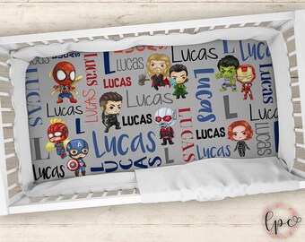 superhero crib sheet