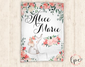 Custom Baby Blanket Etsy