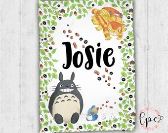 totoro baby blanket