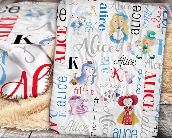 Alice in wonderland baby blanket deals