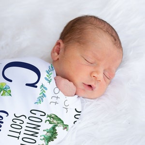 Personalized Swaddle - Personalized Baby Blanket - Swaddle - Dinosaur Theme - Name Pattern - Dinosaur Blanket - Personalized Blanket - Dino