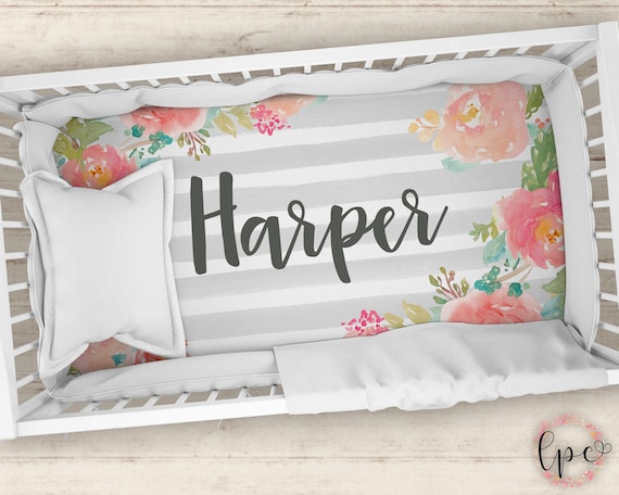 personalized fitted crib sheets