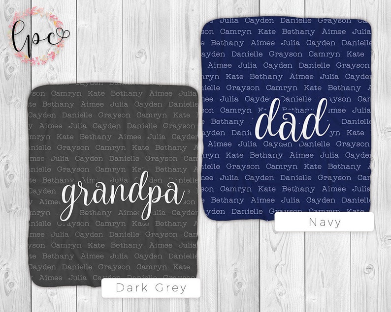 Personalized Family Name Blanket Custom Family Name Blanket Etsy