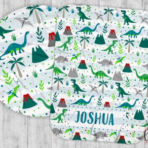 Personalized Dinosaur Baby Blanket - Baby Swaddle - Personalized Blanket - Dinosaur Swaddle - Dinosaur Blanket, Dinosaur Theme, Personalized