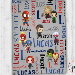 Personalized Super Hero Blanket - Hero Baby Blanket - Superhero Personalized Blanket- Personalized Name Blanket - Baby Name Blanket