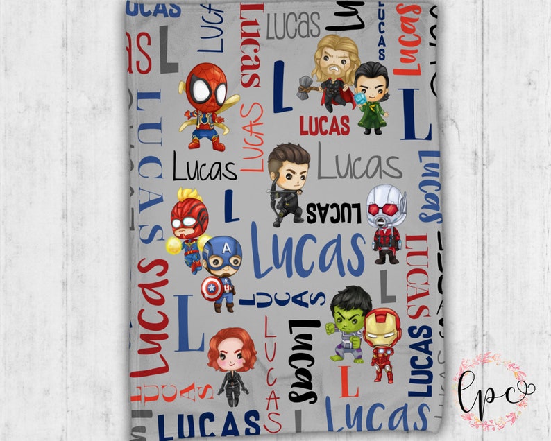 Couverture Personnalisee Super Hero Couverture Pour Bebes Etsy