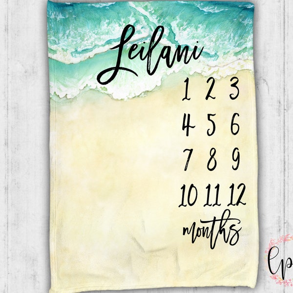 Baby Milestone Blanket Etsy