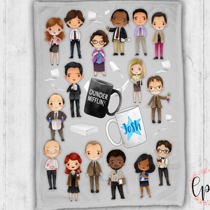 Personalized The Office Blanket - The Office Blanket - The Office Baby Blanket - Dunder Mifflin - Throw Blanket - Personalized Blanket