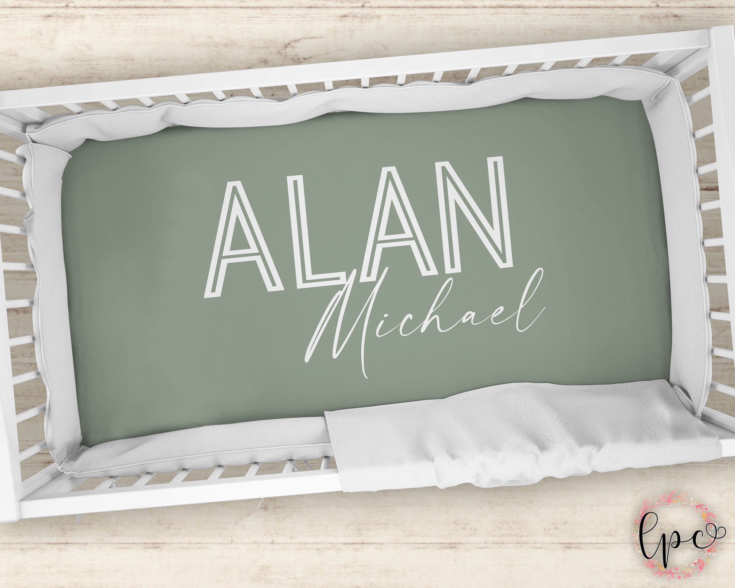 Personalized Crib Sheet Name Crib Sheet Personalized Baby Etsy