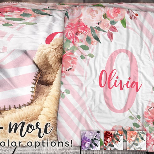 Personalized Name Blanket Sherpa Throw Blanket Name Etsy