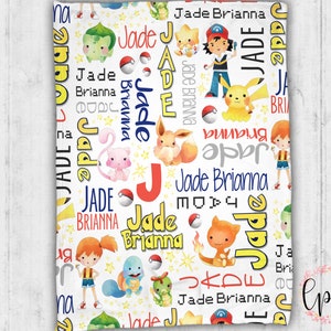 Personalized Baby Blanket - Custom Gaming Name Blanket - Personalized Gamer Baby Blanket- Personalized Name Blanket - Baby Name Blanket