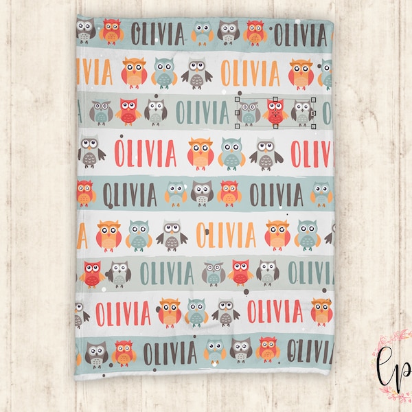 Owl Baby Blanket Etsy