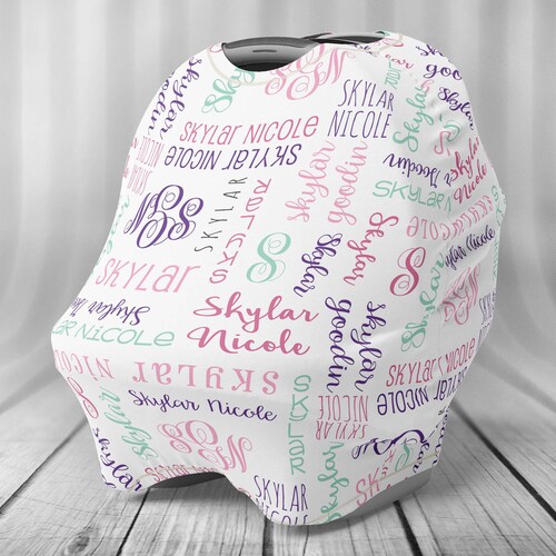 Personalized Car Seat Cover Baby Car Seat Cover Etsy