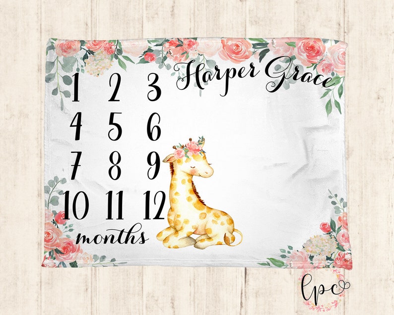 etsy milestone blanket