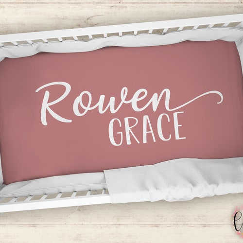 Personalized Crib Sheet Name Crib Sheet Personalized Baby Etsy