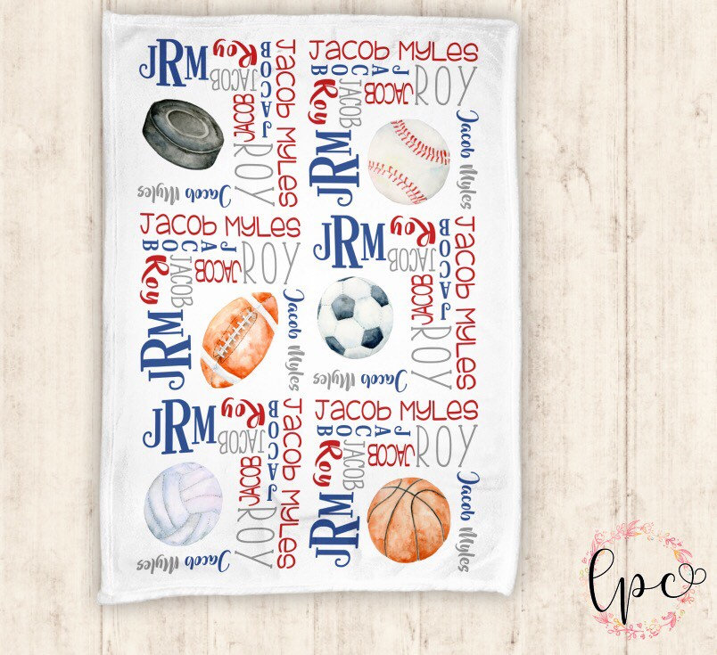 Personalized Baby Blanket Baby Blanket Name Pattern Etsy