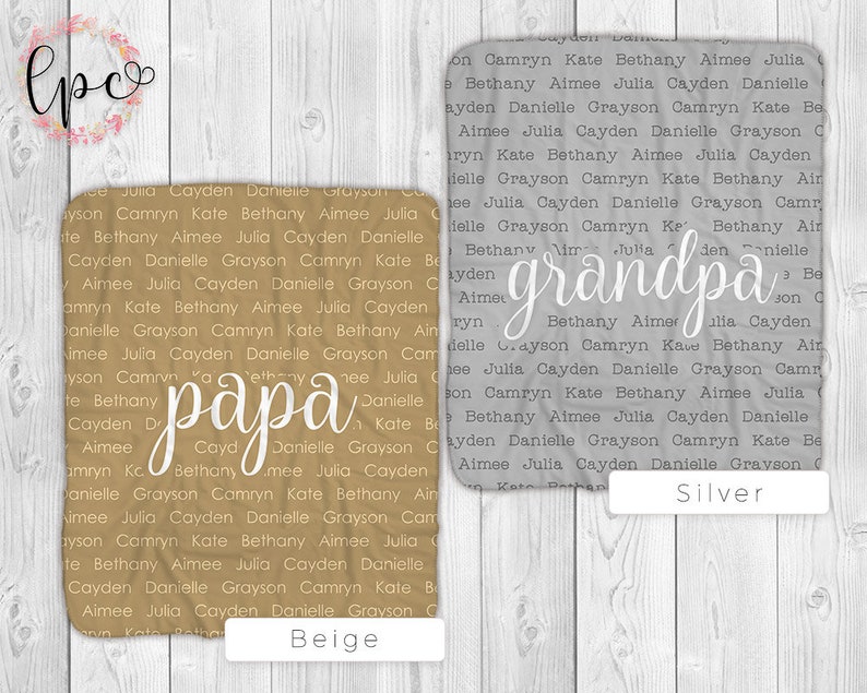 Personalized Family Name Blanket Custom Family Name Blanket Etsy