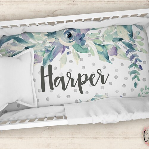 Personalized Crib Sheet Name Pattern Crib Sheet Etsy