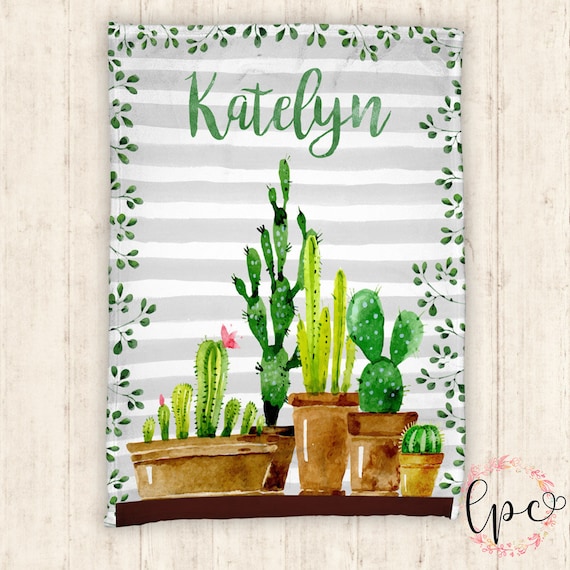 Succulent baby blanket hotsell