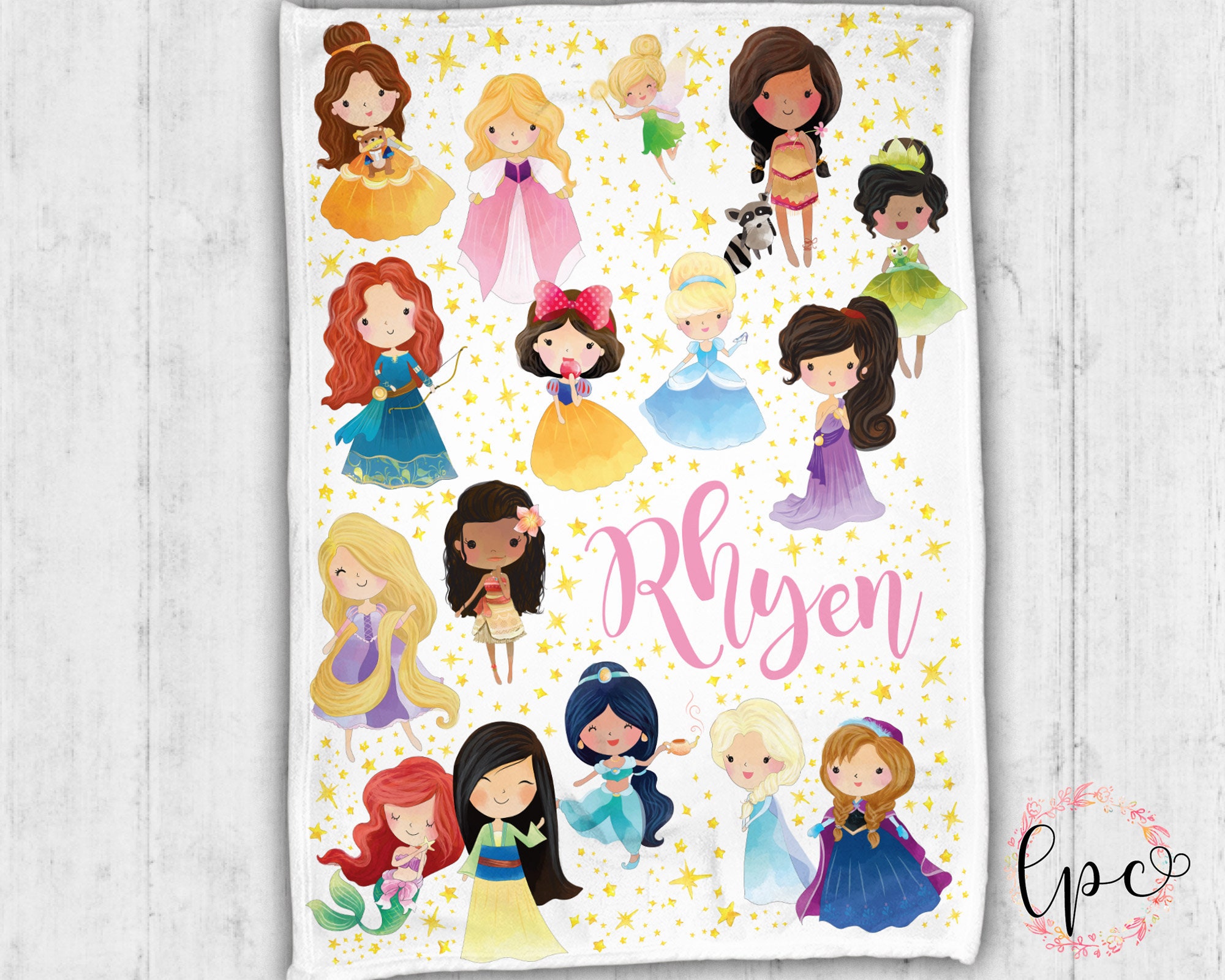 Personalized Princess Baby Blanket - Princess Baby Blanket ...