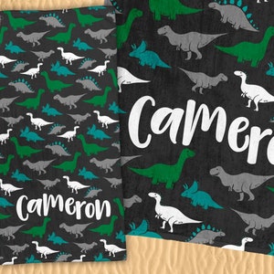 Personalized Dinosaurs Beach Towel - Dino Pattern Multicolor Personalized Beach Towel 30x60 Towel