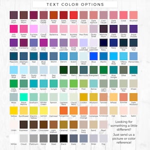 Text color options