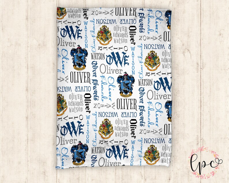 personalized harry potter baby blanket