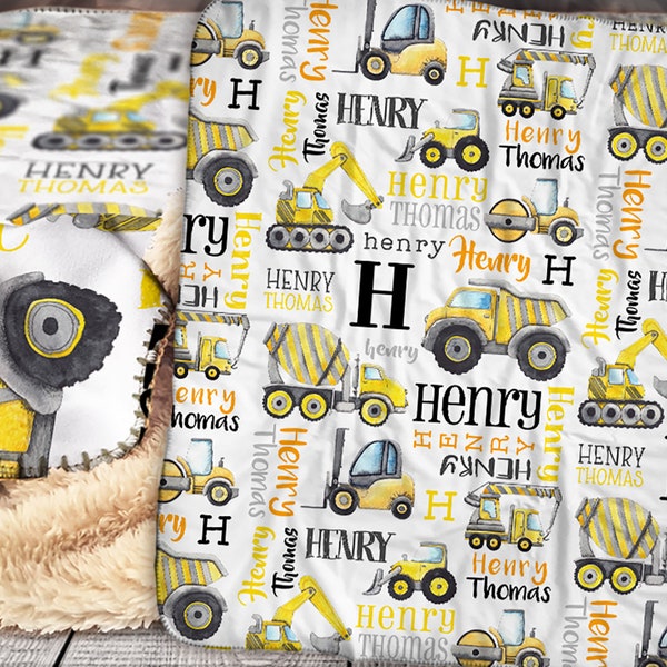 Truck Baby Blanket Etsy