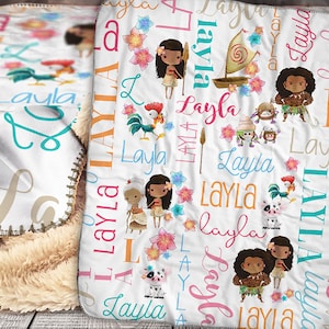 Manta de bebé personalizada de princesa - Manta de princesa Sherpa - Manta de bebé personalizada - Manta personalizada - Manta de princesa