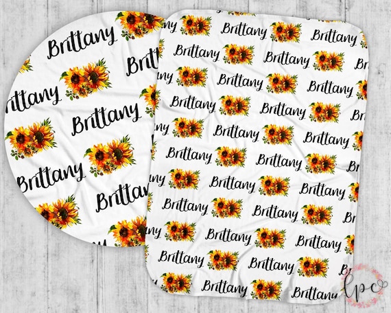 sunflower baby swaddle