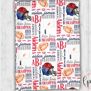 Personalized Football Blanket - Football Personalized Blanket - Football Baby Blanket - Foot ball Sports Blanket - Personalized Baby Blanket