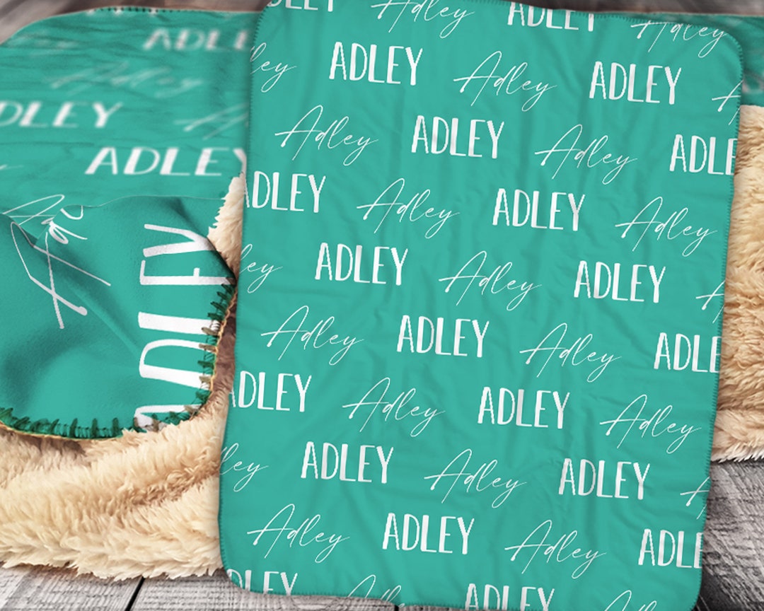 Personalized Name Blanket Sherpa Throw Blanket Name Blanket Name