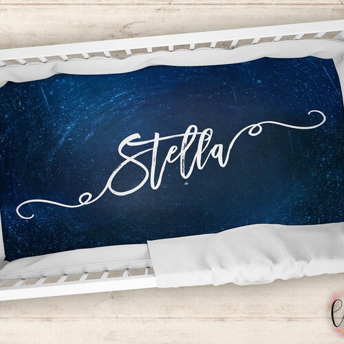 Personalized Crib Sheet Night Sky Crib Sheet Personalized Etsy