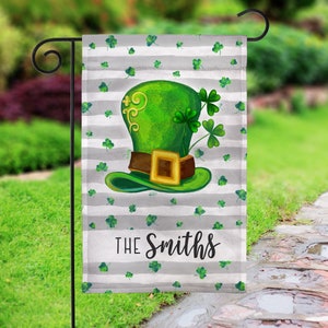 Personalized St Patricks Day Garden Flag - St Patricks Day Flag - Personalized Garden Flag - Personalized Flag - Garden Flag - Lawn Decor