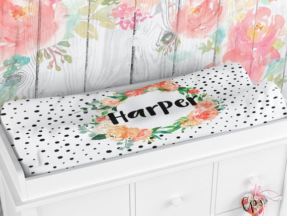 Matelas à Langer Super Doux Motif Floral - 81,3x40,6cm, épais Et Confortable - Pour Bébé Garçon Ou Fille