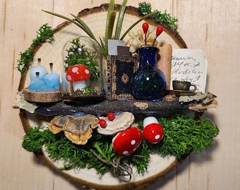 Cottagecore Magnet Miniature Witch Fairy Herbalist Forestcore Dollhouse Mini Fridge Art